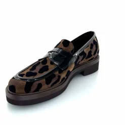 Animalier|Mocassins<Ivoire0347b Mocassins Ivoire K647M Daim Léo Marron