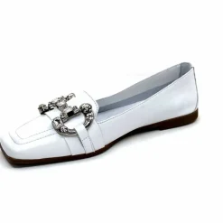 Bijoux|Basic<398-ivoire Mocassins Ivoire 1m23035 Cuir Blanc