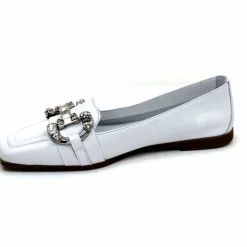 Bijoux|Basic<398-ivoire Mocassins Ivoire 1m23035 Cuir Blanc