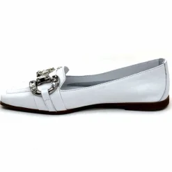 Bijoux|Basic<398-ivoire Mocassins Ivoire 1m23035 Cuir Blanc