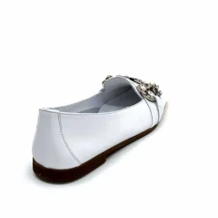 Bijoux|Basic<398-ivoire Mocassins Ivoire 1m23035 Cuir Blanc