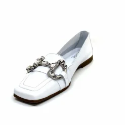 Bijoux|Basic<398-ivoire Mocassins Ivoire 1m23035 Cuir Blanc