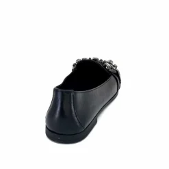 Bijoux|Basic<398-ivoire Mocassins Ivoire 1m23035 Cuir Noir