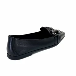 Bijoux|Basic<398-ivoire Mocassins Ivoire 1m23035 Cuir Noir