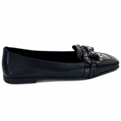 Bijoux|Basic<398-ivoire Mocassins Ivoire 1m23035 Cuir Noir