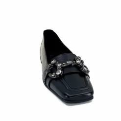 Bijoux|Basic<398-ivoire Mocassins Ivoire 1m23035 Cuir Noir