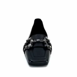 Bijoux|Basic<398-ivoire Mocassins Ivoire 1m23035 Cuir Noir