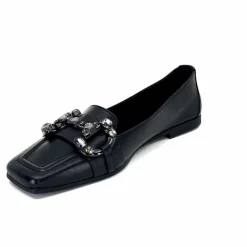 Bijoux|Basic<398-ivoire Mocassins Ivoire 1m23035 Cuir Noir