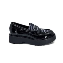 Masculin|Elégant<Ivoire0130a Mocassins Ivoire 1m4883 Cuir Vernis Noir