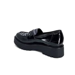 Masculin|Elégant<Ivoire0130a Mocassins Ivoire 1m4883 Cuir Vernis Noir