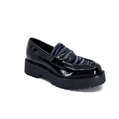 Masculin|Elégant<Ivoire0130a Mocassins Ivoire 1m4883 Cuir Vernis Noir