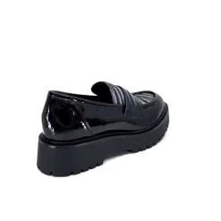 Masculin|Elégant<Ivoire0130a Mocassins Ivoire 1m4883 Cuir Vernis Noir