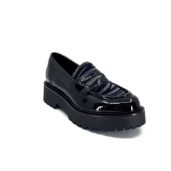 Masculin|Elégant<Ivoire0130a Mocassins Ivoire 1m4883 Cuir Vernis Noir