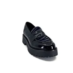Masculin|Elégant<Ivoire0130a Mocassins Ivoire 1m4883 Cuir Vernis Noir