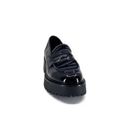 Masculin|Elégant<Ivoire0130a Mocassins Ivoire 1m4883 Cuir Vernis Noir