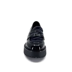 Masculin|Elégant<Ivoire0130a Mocassins Ivoire 1m4883 Cuir Vernis Noir