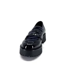 Masculin|Elégant<Ivoire0130a Mocassins Ivoire 1m4883 Cuir Vernis Noir