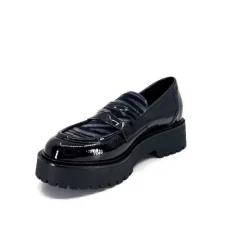 Masculin|Elégant<Ivoire0130a Mocassins Ivoire 1m4883 Cuir Vernis Noir