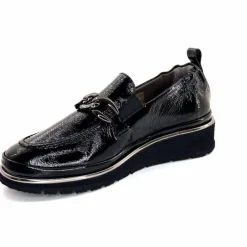Elégant|Mocassins<XSA Mocassins Léger 9922 Cuir Vernis Noir