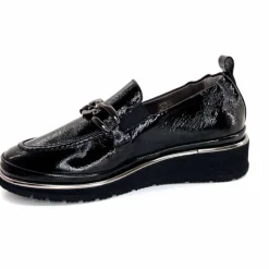 Elégant|Mocassins<XSA Mocassins Léger 9922 Cuir Vernis Noir