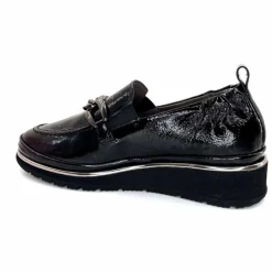 Elégant|Mocassins<XSA Mocassins Léger 9922 Cuir Vernis Noir