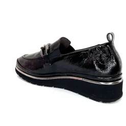 Elégant|Mocassins<XSA Mocassins Léger 9922 Cuir Vernis Noir