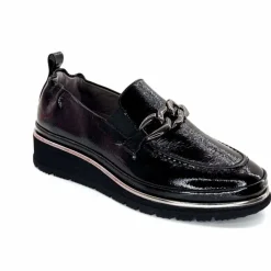 Elégant|Mocassins<XSA Mocassins Léger 9922 Cuir Vernis Noir