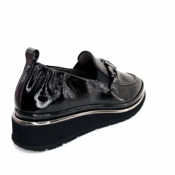 Elégant|Mocassins<XSA Mocassins Léger 9922 Cuir Vernis Noir