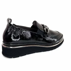 Elégant|Mocassins<XSA Mocassins Léger 9922 Cuir Vernis Noir