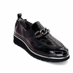 Elégant|Mocassins<XSA Mocassins Léger 9922 Cuir Vernis Noir