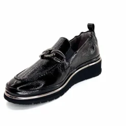 Elégant|Mocassins<XSA Mocassins Léger 9922 Cuir Vernis Noir