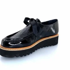 Masculin|Mocassins<Myma Mocassins 8065/00 Cuir Vernis Fripé Noir