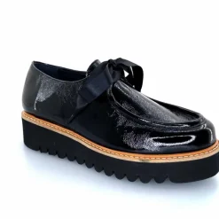 Masculin|Mocassins<Myma Mocassins 8065/00 Cuir Vernis Fripé Noir