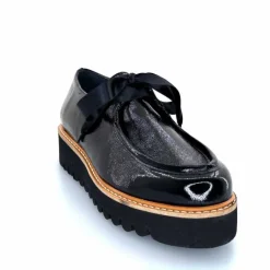 Masculin|Mocassins<Myma Mocassins 8065/00 Cuir Vernis Fripé Noir