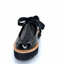 Masculin|Mocassins<Myma Mocassins 8065/00 Cuir Vernis Fripé Noir