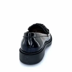 Elégant|Bijoux<Myma Mocassins 7822/00 Cuir Vernis Frippé Noir