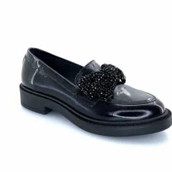 Elégant|Bijoux<Myma Mocassins 7822/00 Cuir Vernis Frippé Noir