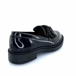 Elégant|Bijoux<Myma Mocassins 7822/00 Cuir Vernis Frippé Noir