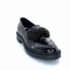 Elégant|Bijoux<Myma Mocassins 7822/00 Cuir Vernis Frippé Noir