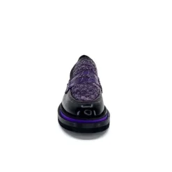 Elégant|Mocassins<Pertini Mocassins 32416 D7 Cuir Violet Noir