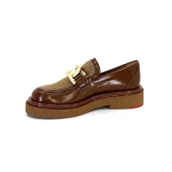 Elégant|Mocassins<Pertini Mocassins 32415 D1 Cuir Glacé Marron