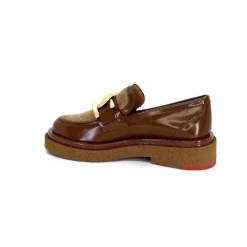 Elégant|Mocassins<Pertini Mocassins 32415 D1 Cuir Glacé Marron