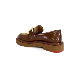 Elégant|Mocassins<Pertini Mocassins 32415 D1 Cuir Glacé Marron