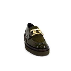 Elégant|Mocassins<Pertini Mocassins 32420 D4 Cuir Glacé Kaki