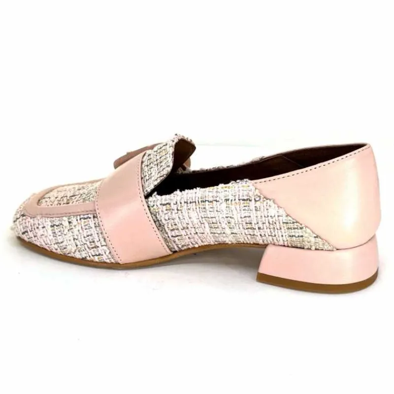 Elégant|Mocassins<Philippe Morvan Mocassins 5030 Pm01 Cuir & Textile Rose