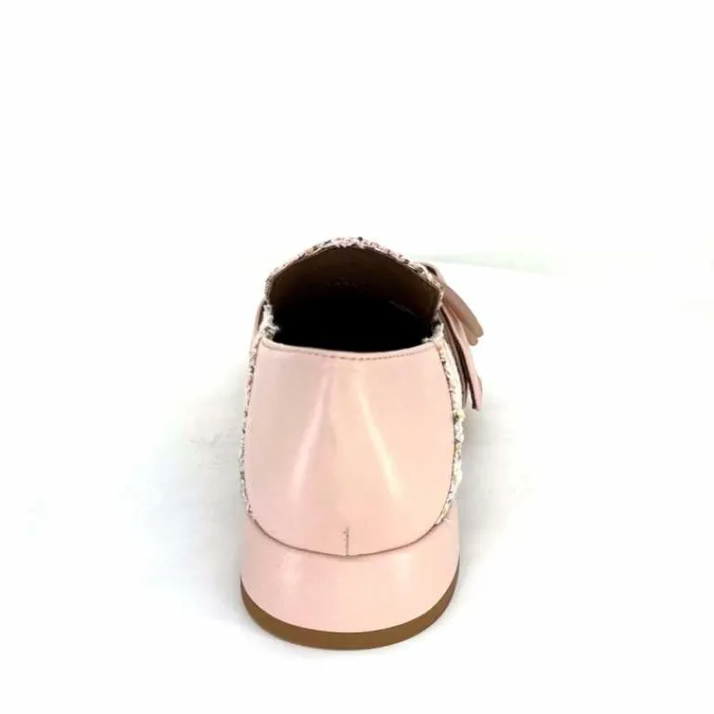 Elégant|Mocassins<Philippe Morvan Mocassins 5030 Pm01 Cuir & Textile Rose