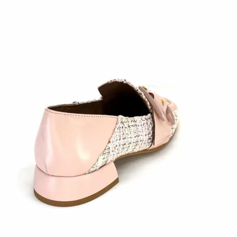 Elégant|Mocassins<Philippe Morvan Mocassins 5030 Pm01 Cuir & Textile Rose