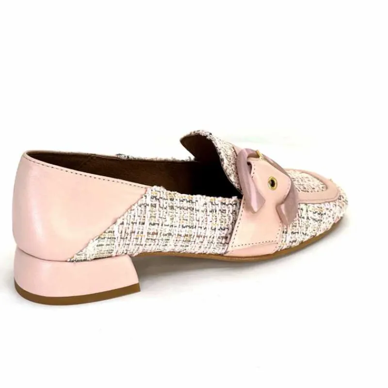Elégant|Mocassins<Philippe Morvan Mocassins 5030 Pm01 Cuir & Textile Rose