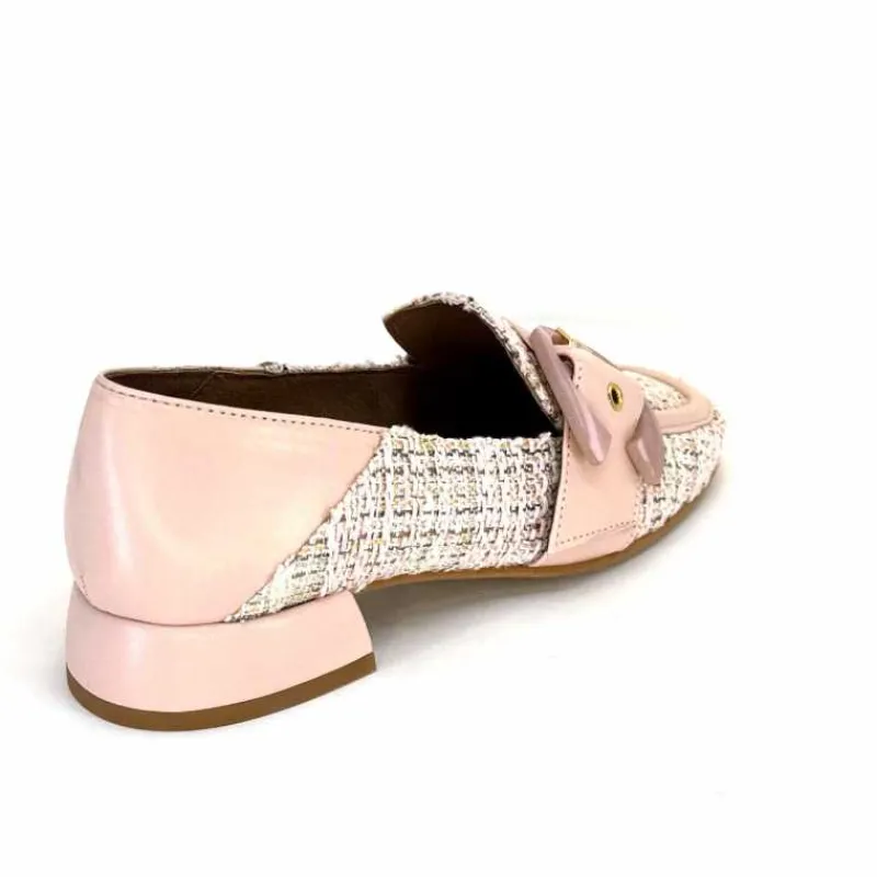 Elégant|Mocassins<Philippe Morvan Mocassins 5030 Pm01 Cuir & Textile Rose