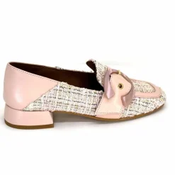 Elégant|Mocassins<Philippe Morvan Mocassins 5030 Pm01 Cuir & Textile Rose